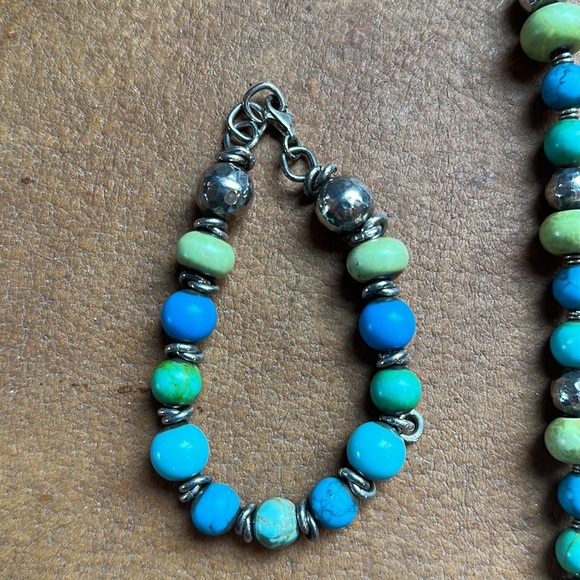 Necklace and bracelet set. Has a Tiffany and Company charm. - Picture 4 of 9